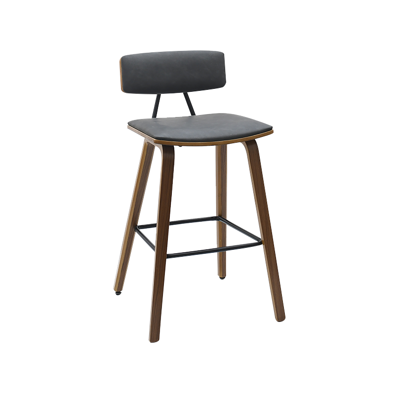 Pu bentwood barstol